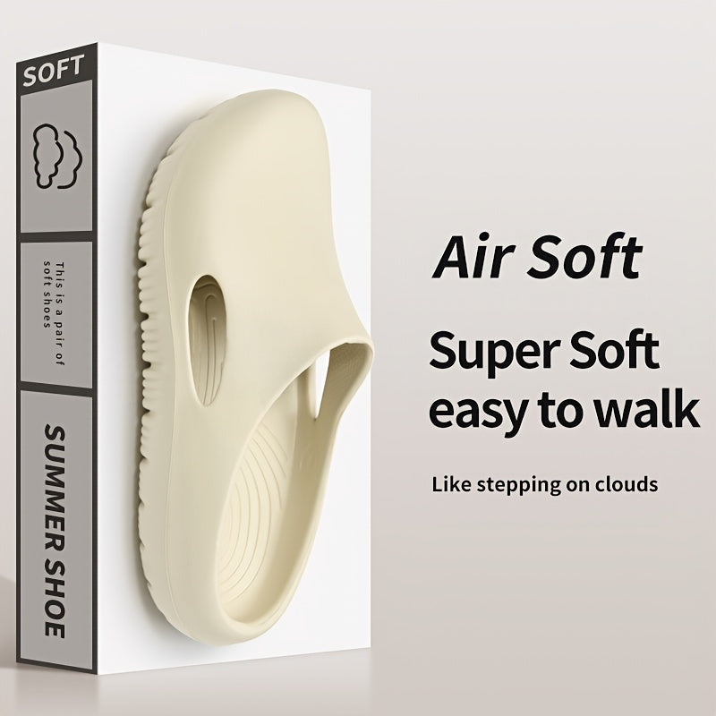Women's Summer Slippers with Non-Slip EVA Sole, Suitable for Indoor and Outdoor Wear, Large Size Slip-On Shoes, Soft and Comfortable Sandals for Men and Women, Essential Beach and Sea Play Slippers, Lightweight Shoes for Beach Outings