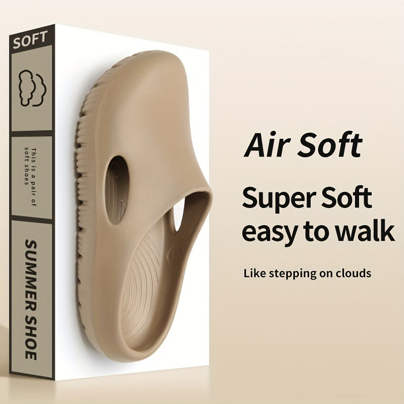 Women's Summer Slippers with Non-Slip EVA Sole, Suitable for Indoor and Outdoor Wear, Large Size Slip-On Shoes, Soft and Comfortable Sandals for Men and Women, Essential Beach and Sea Play Slippers, Lightweight Shoes for Beach Outings