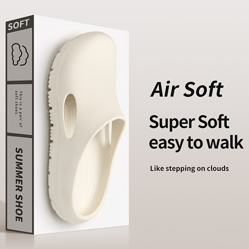 Women's Summer Slippers with Non-Slip EVA Sole, Suitable for Indoor and Outdoor Wear, Large Size Slip-On Shoes, Soft and Comfortable Sandals for Men and Women, Essential Beach and Sea Play Slippers, Lightweight Shoes for Beach Outings