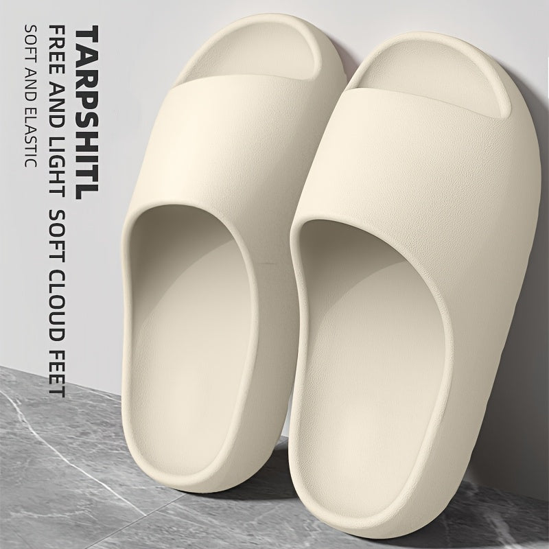 Outdoor Home Casual Flat Non-Slip EVA Solid Color Slippers for Men and Women, Simple Casual Sport Style, Slip-On Sandals - Lightweight EVA Shock-Absorbing Sole, Non-Slip Beach Slippers, All-Season, Hand Washable, Men's Slippers, Men's Indoor Slippers